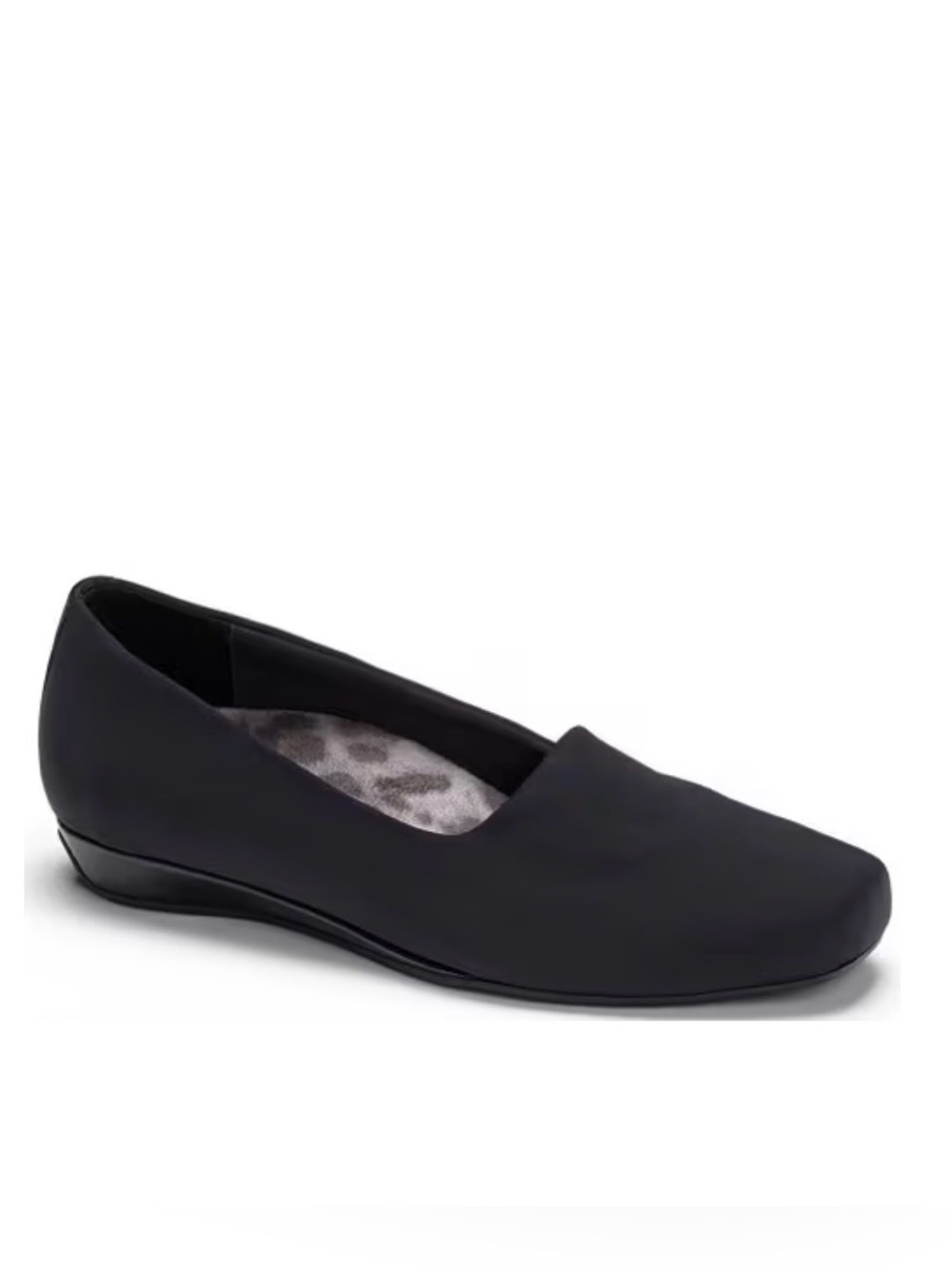 Vionic Powell Demi Wedge Shoes Size 6.5 Wide Black 130.00